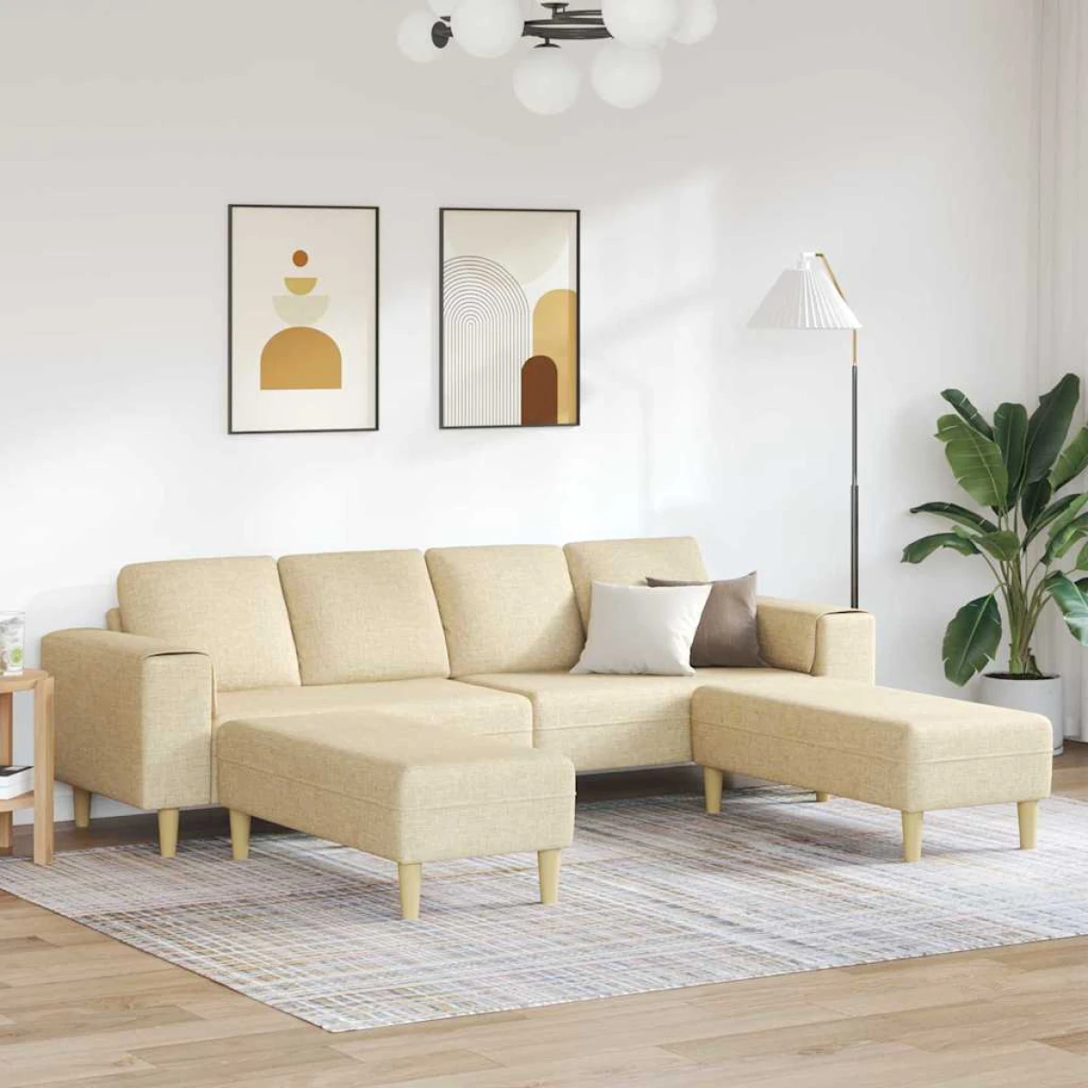 Premium Sofa Set Three Seater Light Grey With Breathable Fabric For Modern Living Rooms And Stylish Decor by vidaXL