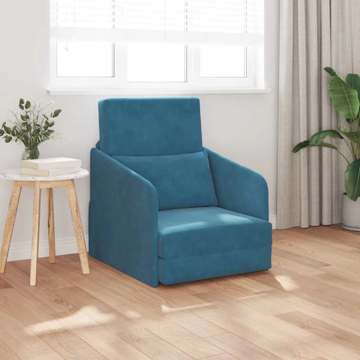 VidaXL Sofa Bed 65x80x83 Velvet Upholstery for Living Room by vidaXL