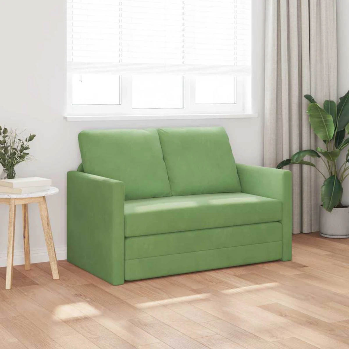 vidaXL VidaXL Floor Sofa Bed 122x70x60 Velvet For Home Lounge - Sofa Bed