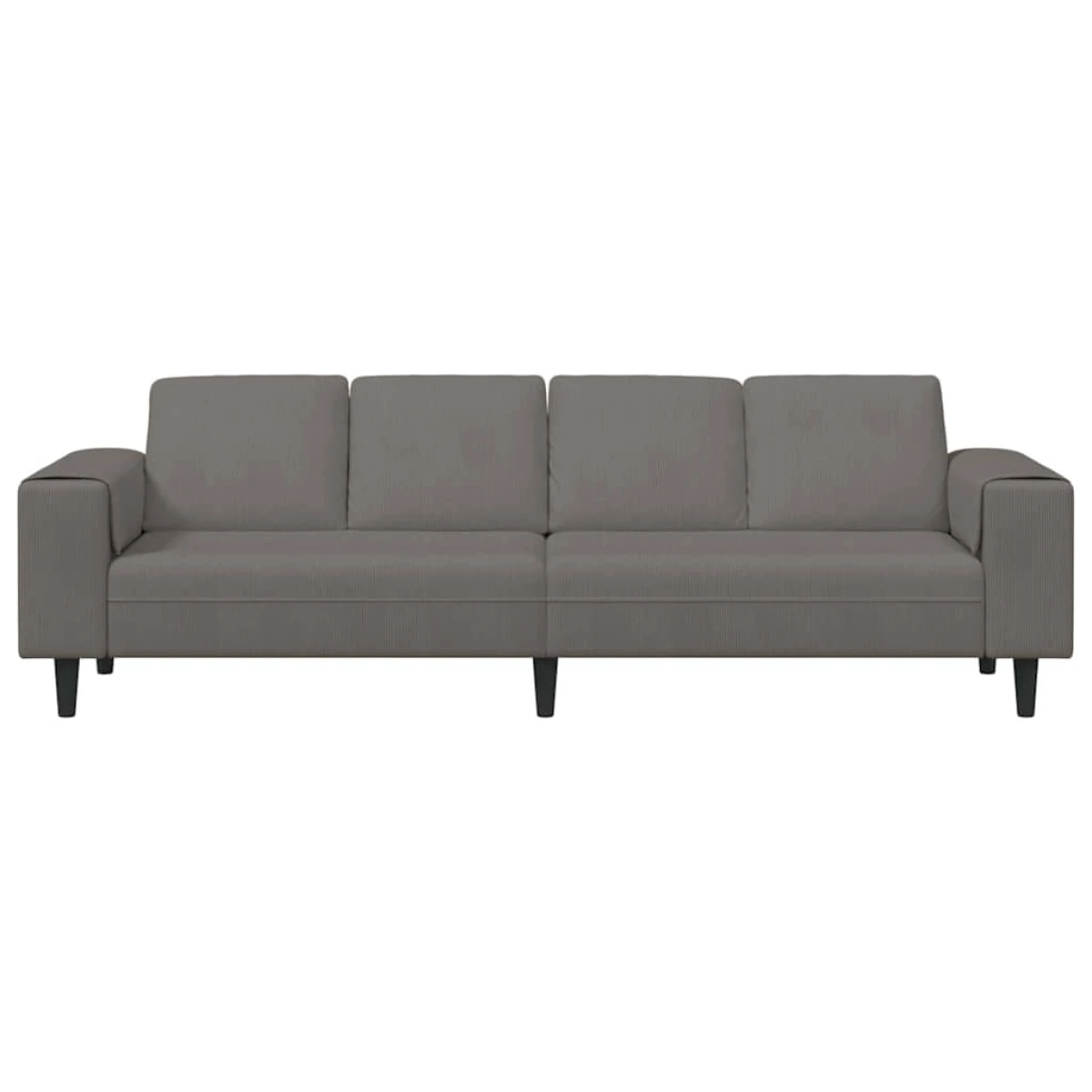 vidaXL Premium Corduroy Sofa 208 Cm With Cushions Living Room - Sofa