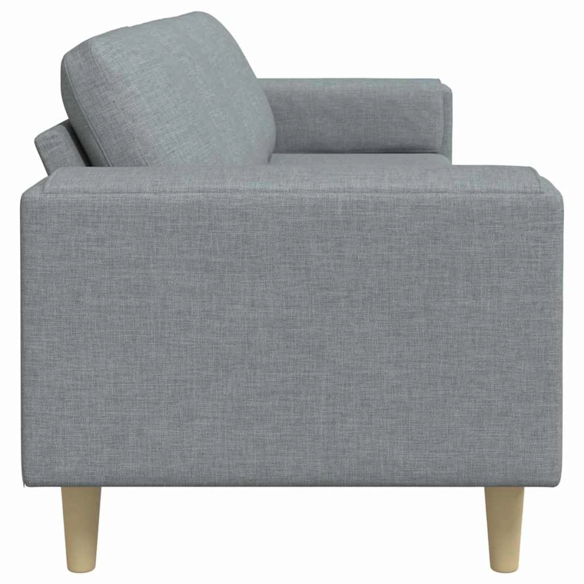 Premium Sofa Set Three Seater Light Grey With Breathable Fabric For Modern Living Rooms And Stylish Decor by vidaXL