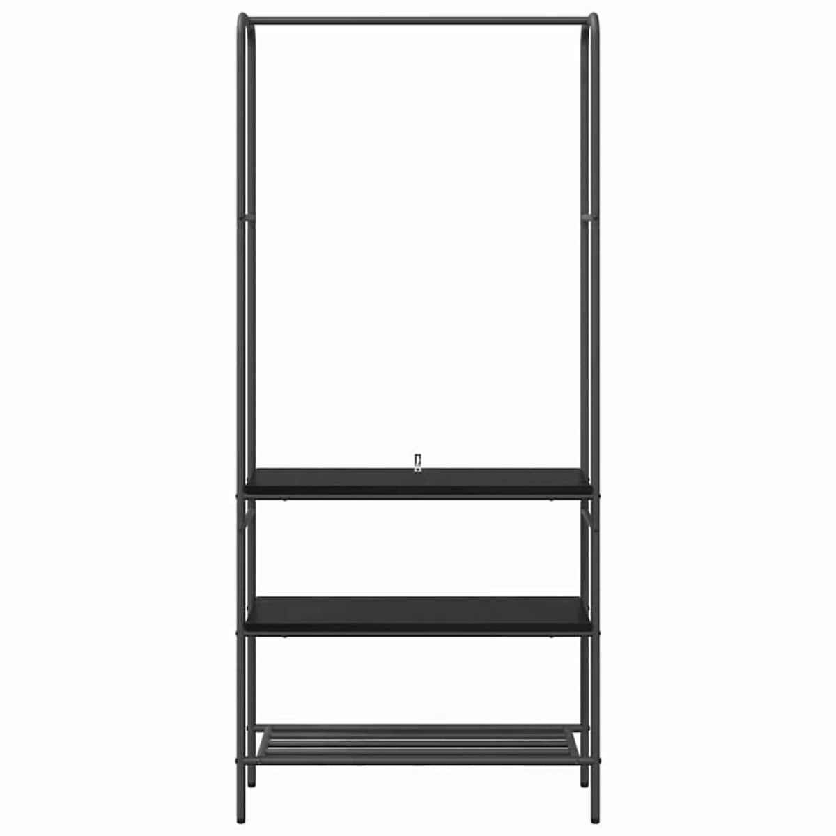 VidaXL Clothes Rack With Shelves 77 x 30 x 171 cm Modern Storage For Home Organization by vidaXL