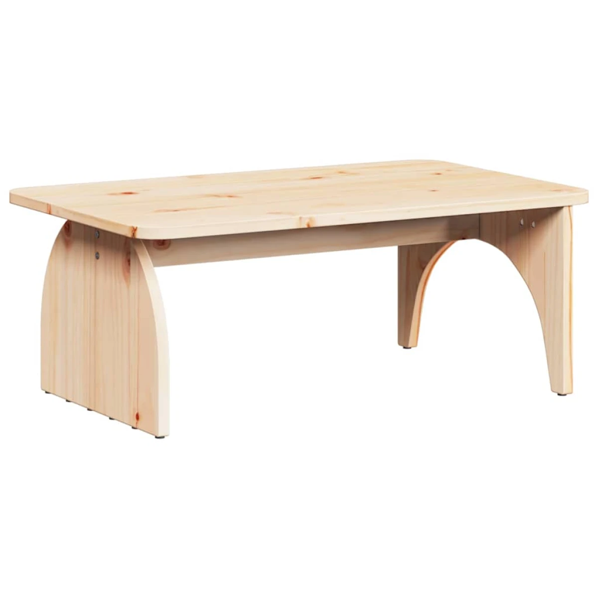 vidaXL VidaXL Coffee Table 80 x 50 x 31 cm Natural Pine Living Room - Coffee Table