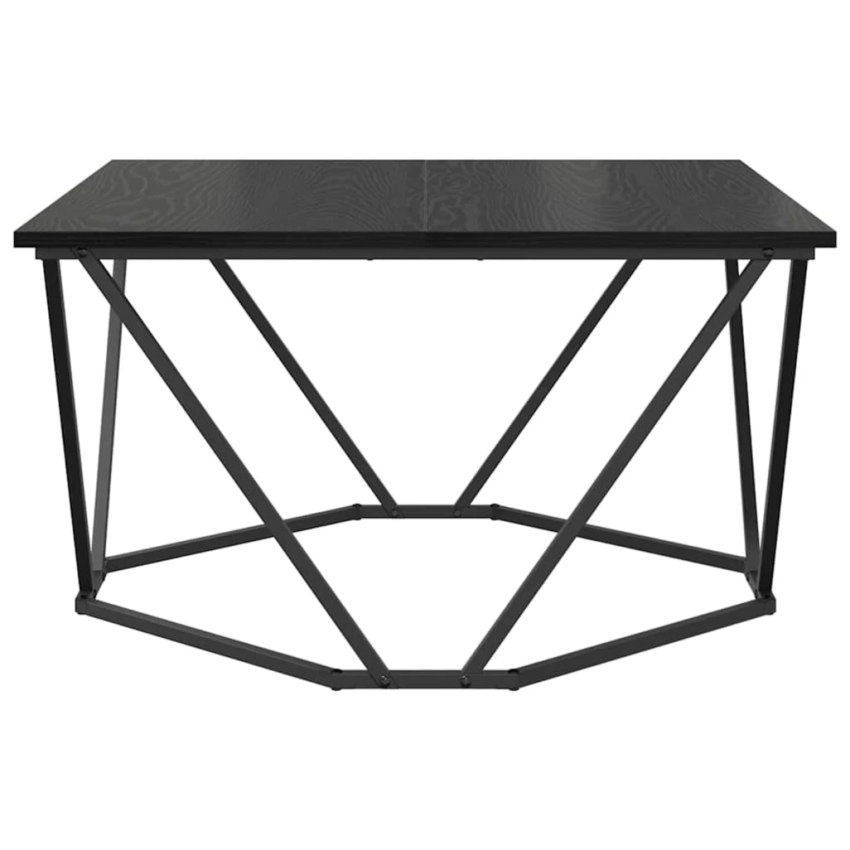 VidaXL Coffee Table 80x80x45 cm Black Oak Living Room by vidaXL