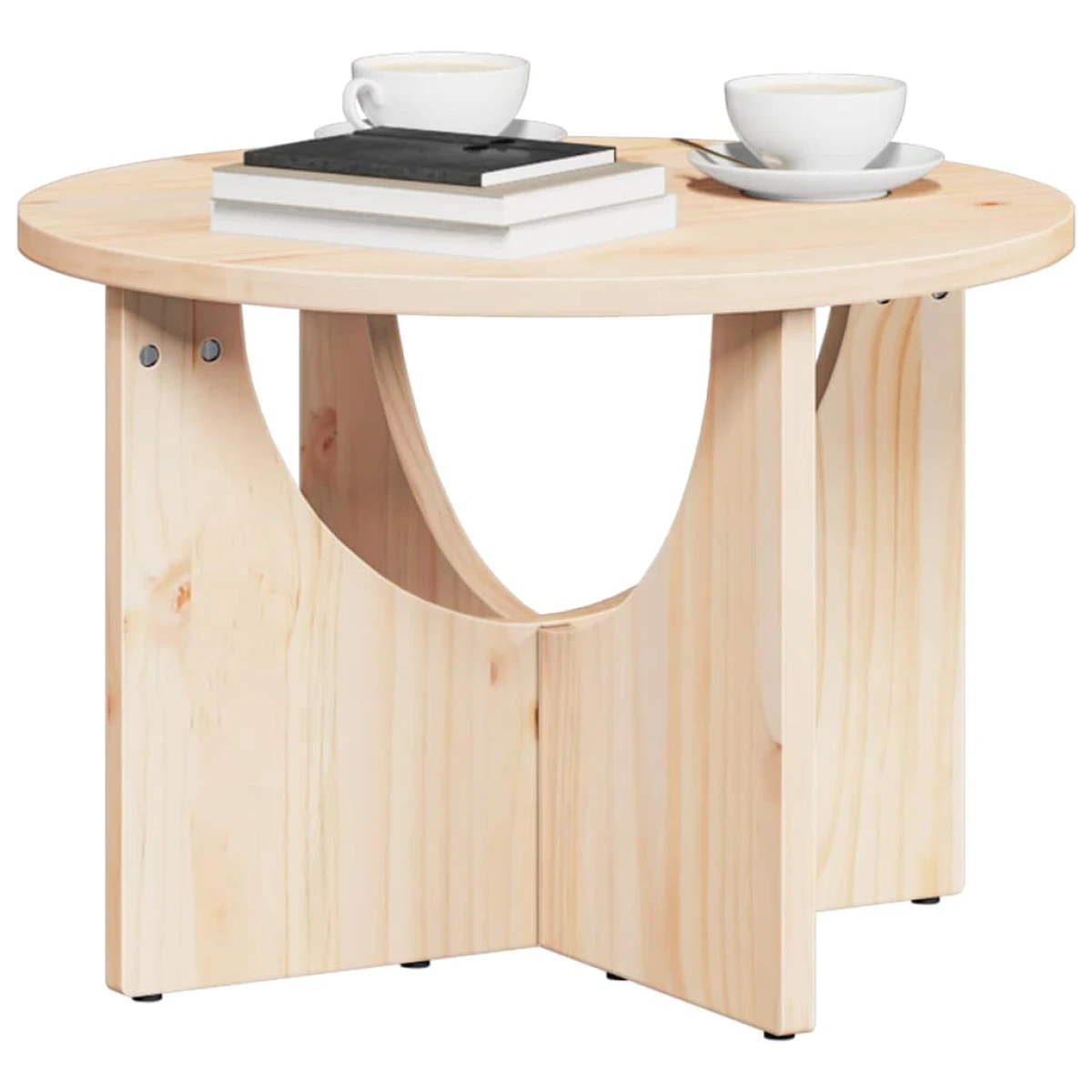 VidaXL Coffee Table 50 x 50 x 35 cm Solid Pine Living Room by vidaXL
