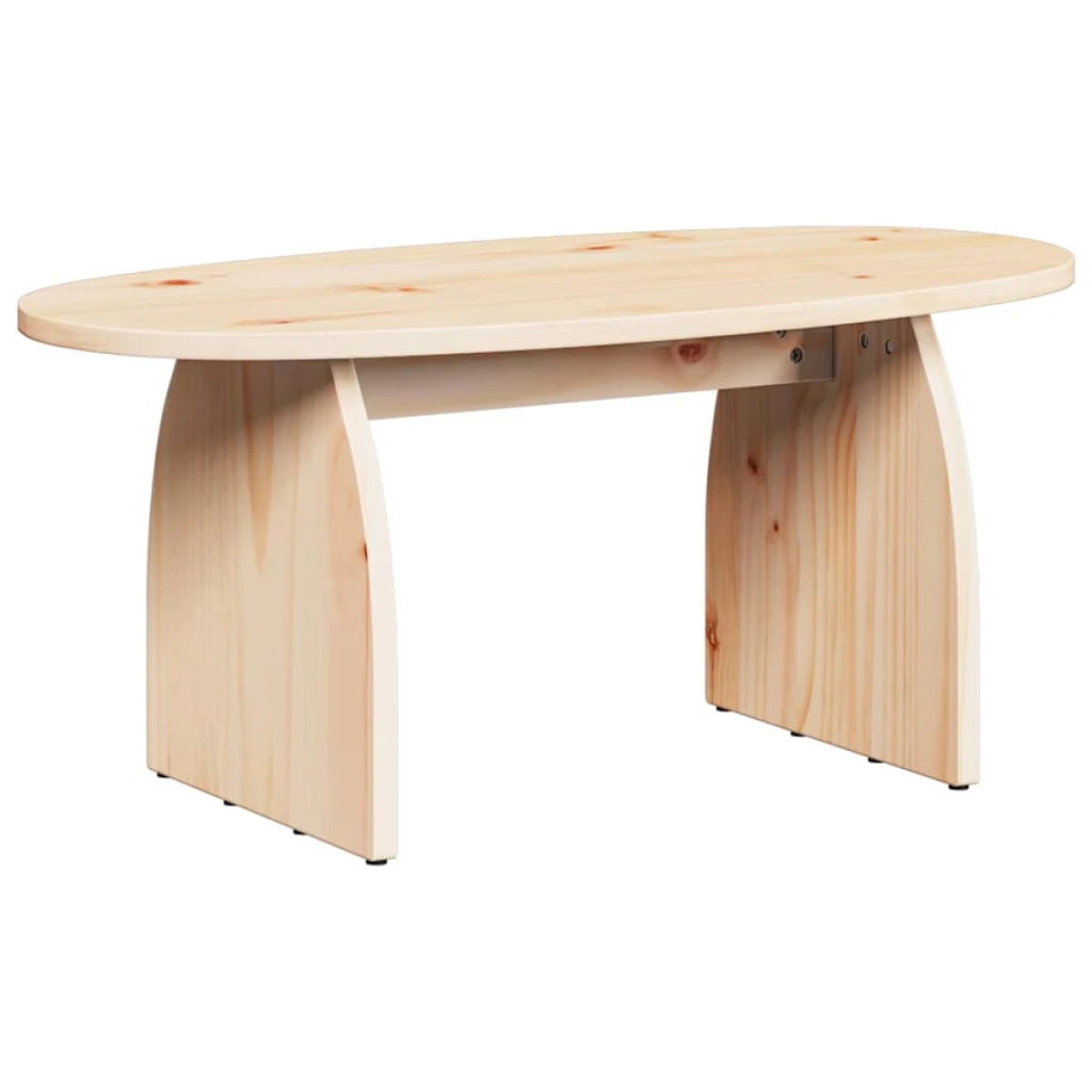 VidaXL Coffee Table 80x40x35 cm Natural Pine Living Room by vidaXL