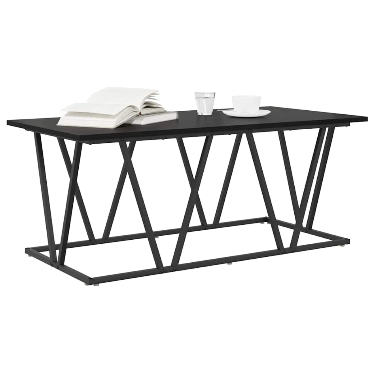 VidaXL Coffee Table 100 x 50 x 40 cm Black Oak Living by vidaXL