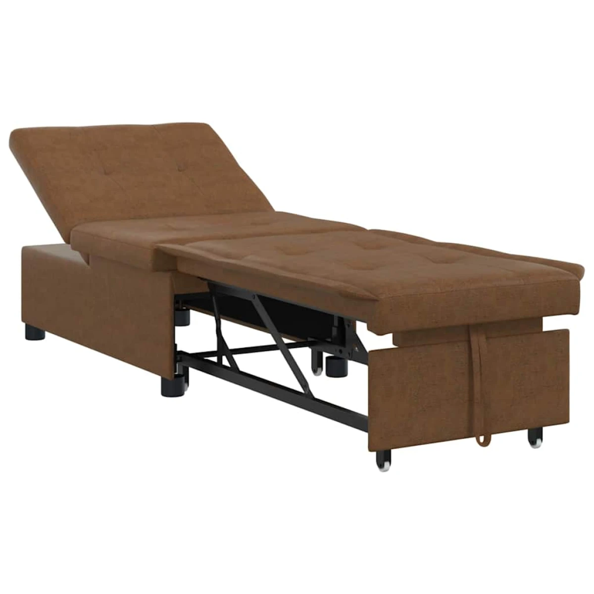 vidaXL VidaXL Sofa Bed 67x194x38 Faux Suede Leather Compact Living - Sofa Bed
