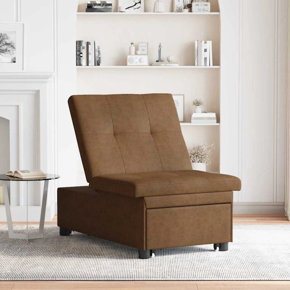vidaXL VidaXL Sofa Bed 67x194x38 Faux Suede Leather Compact Living - Sofa Bed