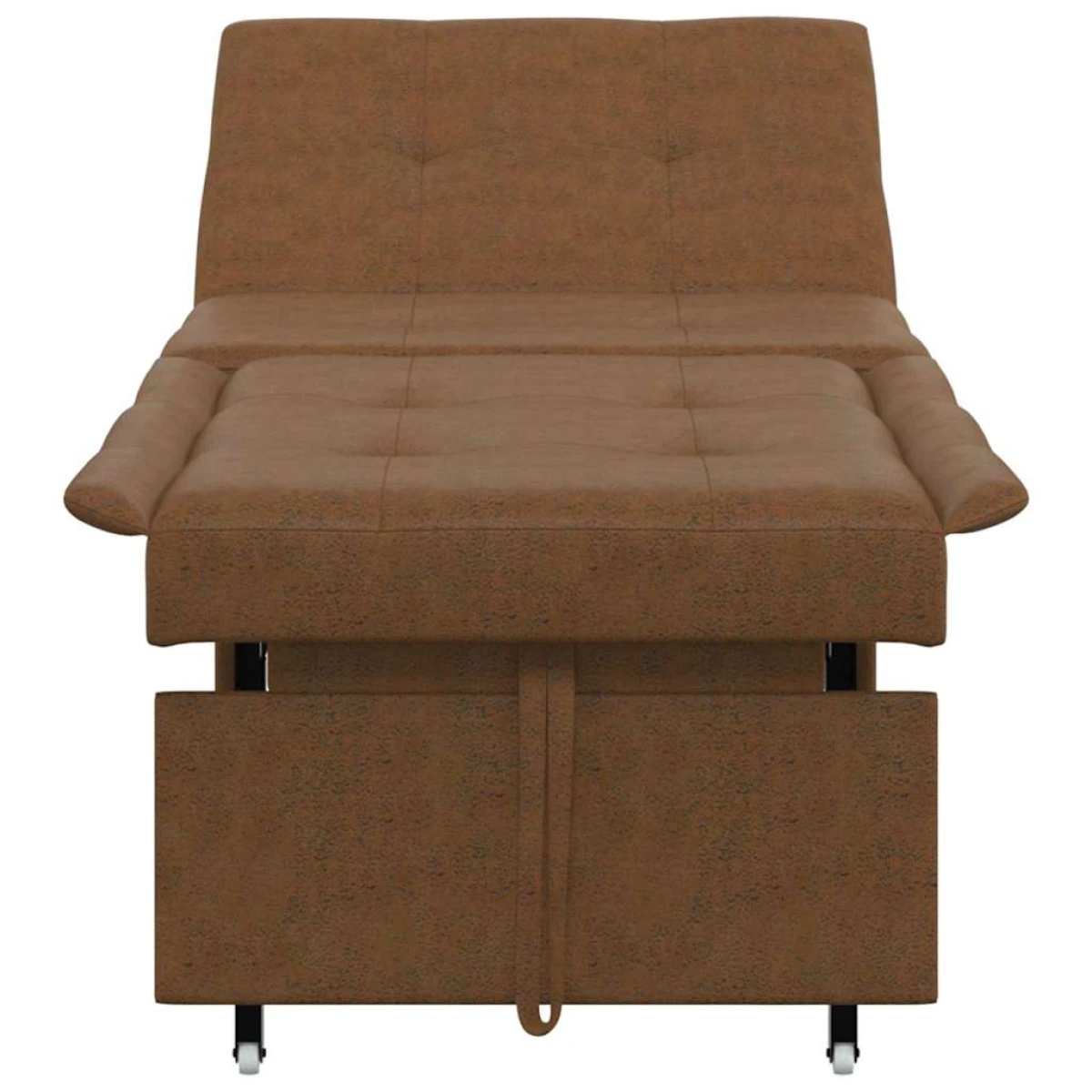 vidaXL VidaXL Sofa Bed 67x194x38 Faux Suede Leather Compact Living - Sofa Bed