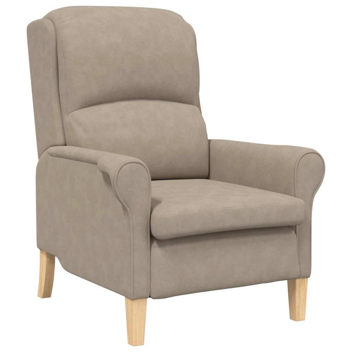 VidaXL Armchair Taupe 76x94x102 Cm Microfibre Living Room by vidaXL