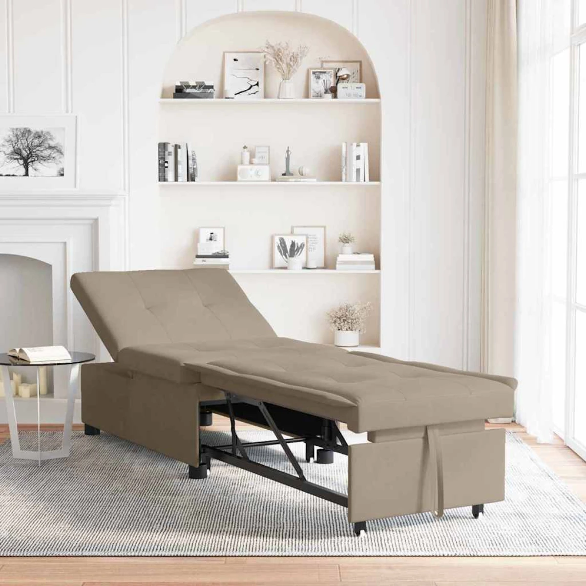 VidaXL Sofa Bed 67x194x82 cm With Cushion for Living Room by vidaXL