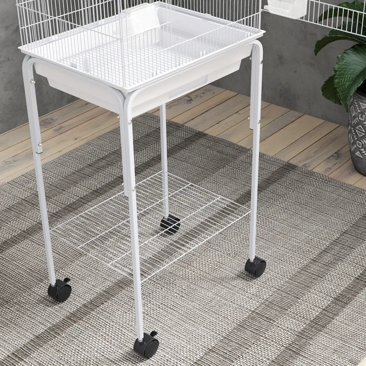 PawHut PawHut Bird Cage for Budgie Finch Canary Parakeet W/ Stand Tray - Bird Cage
