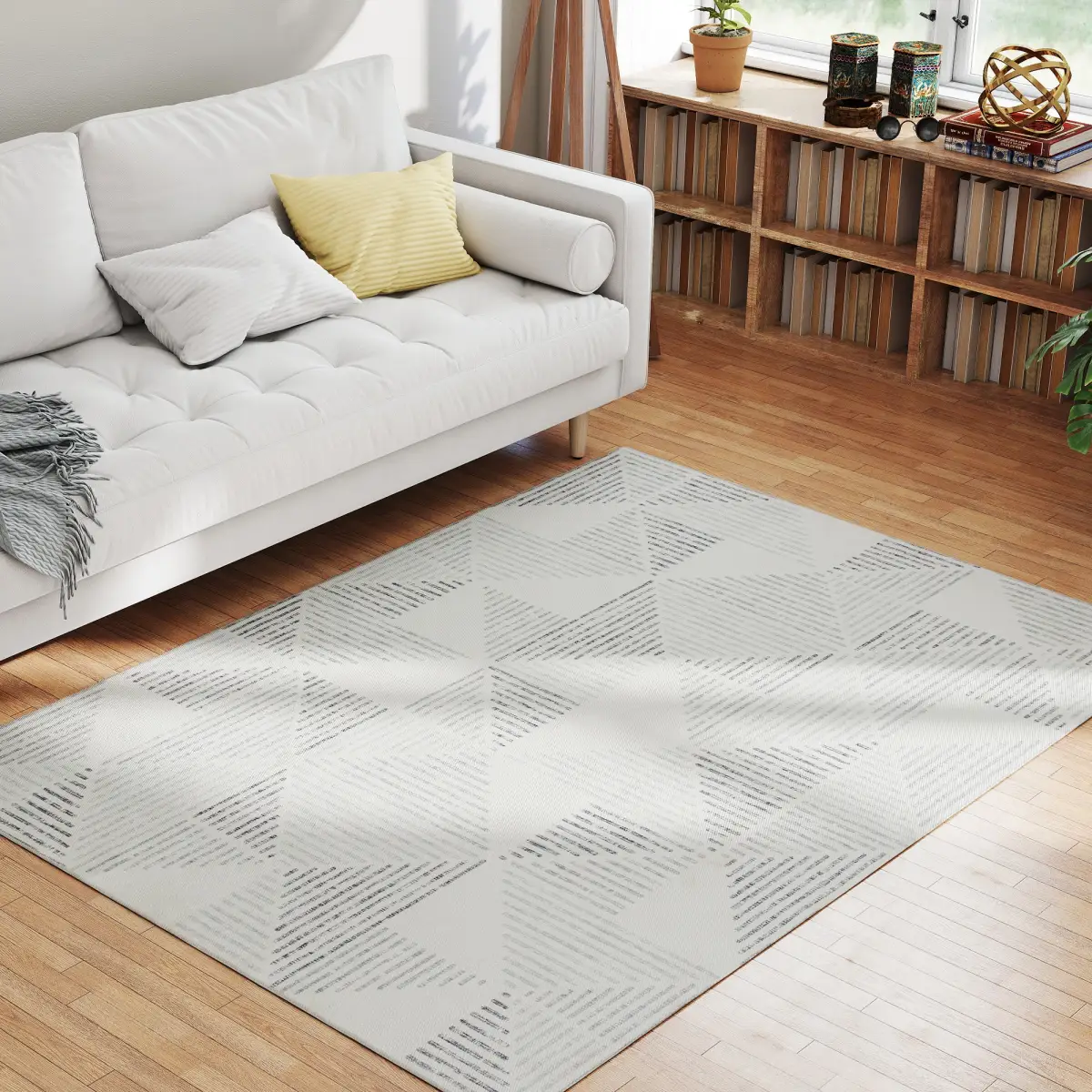 HOMCOM Non-Slip Large Rug for Living Room - Rug