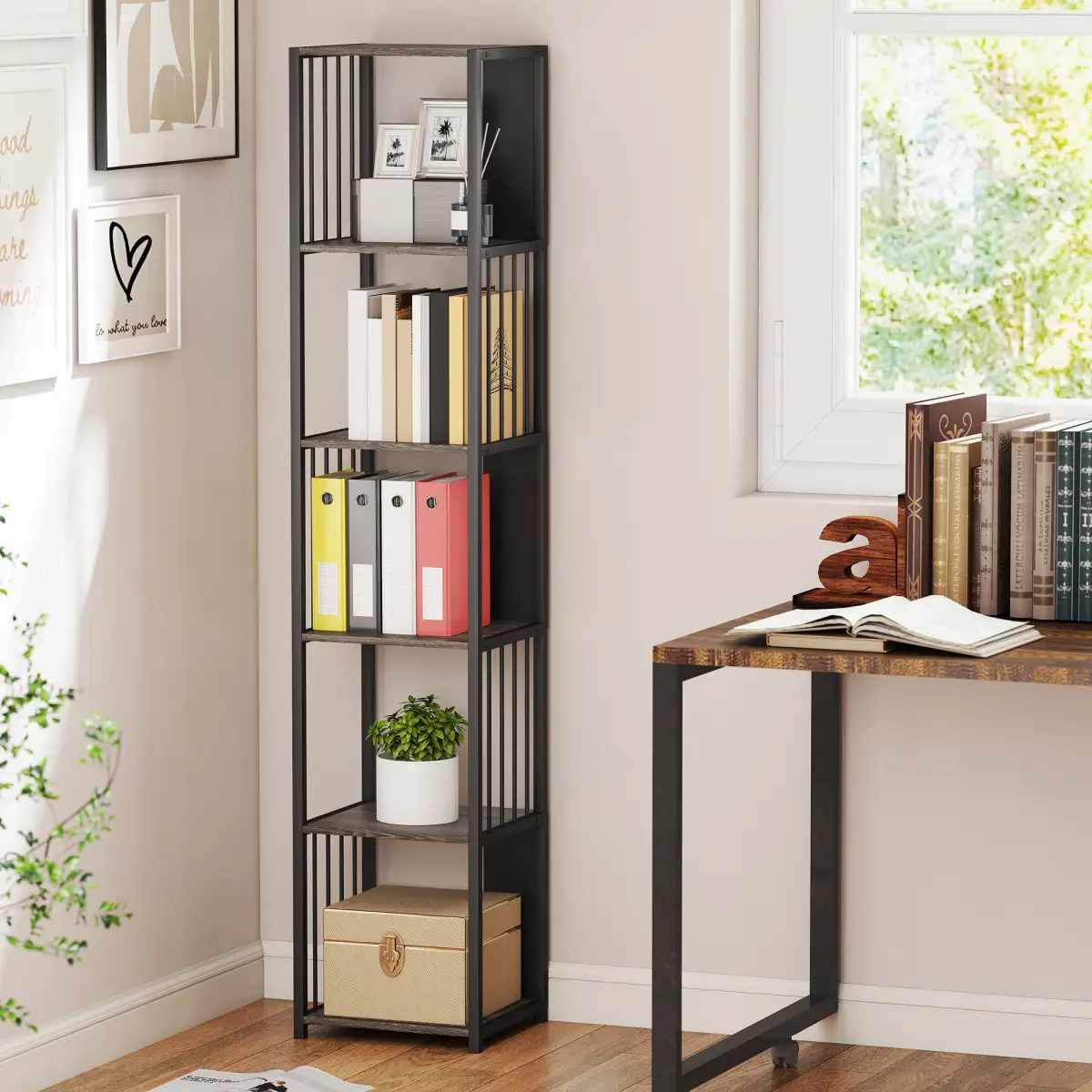 HOMCOM HOMCOM Bookshelf, Freestanding Display Storage Unit - Display Cabinet
