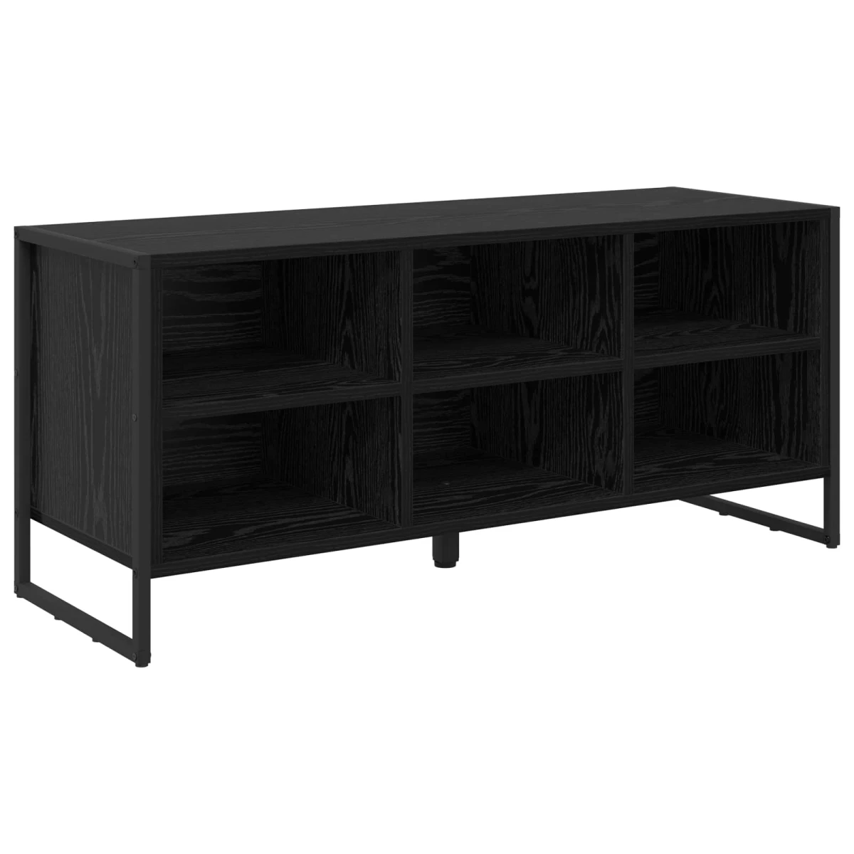 VidaXL Shoe Cabinet 100 x 35 x 44 cm Industrial Black Oak Engineered Wood Indoor Use by vidaXL