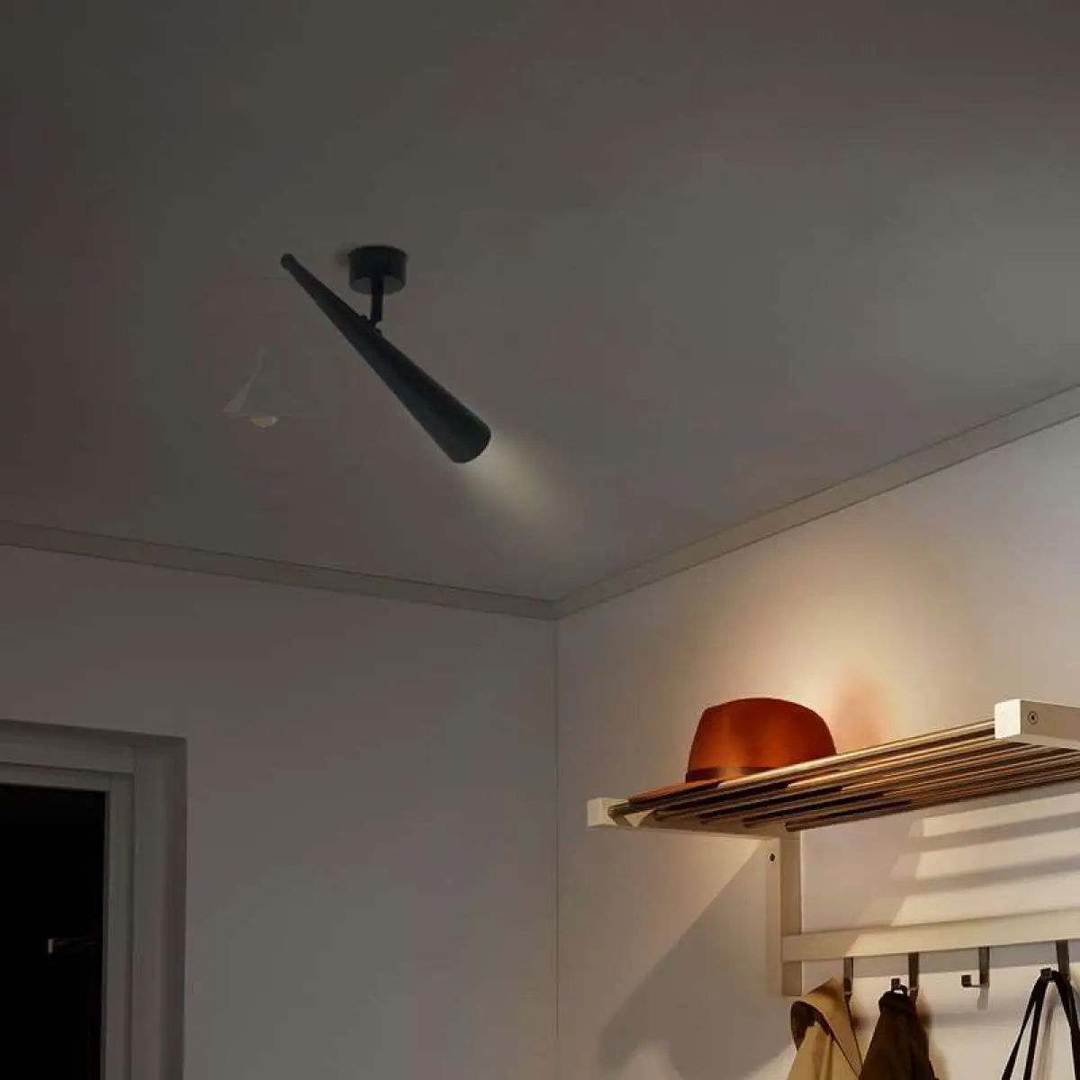 LEDSone Modern Black GU10 Cone Wall Light Adjustable Spotlight~4598 - Spotlight