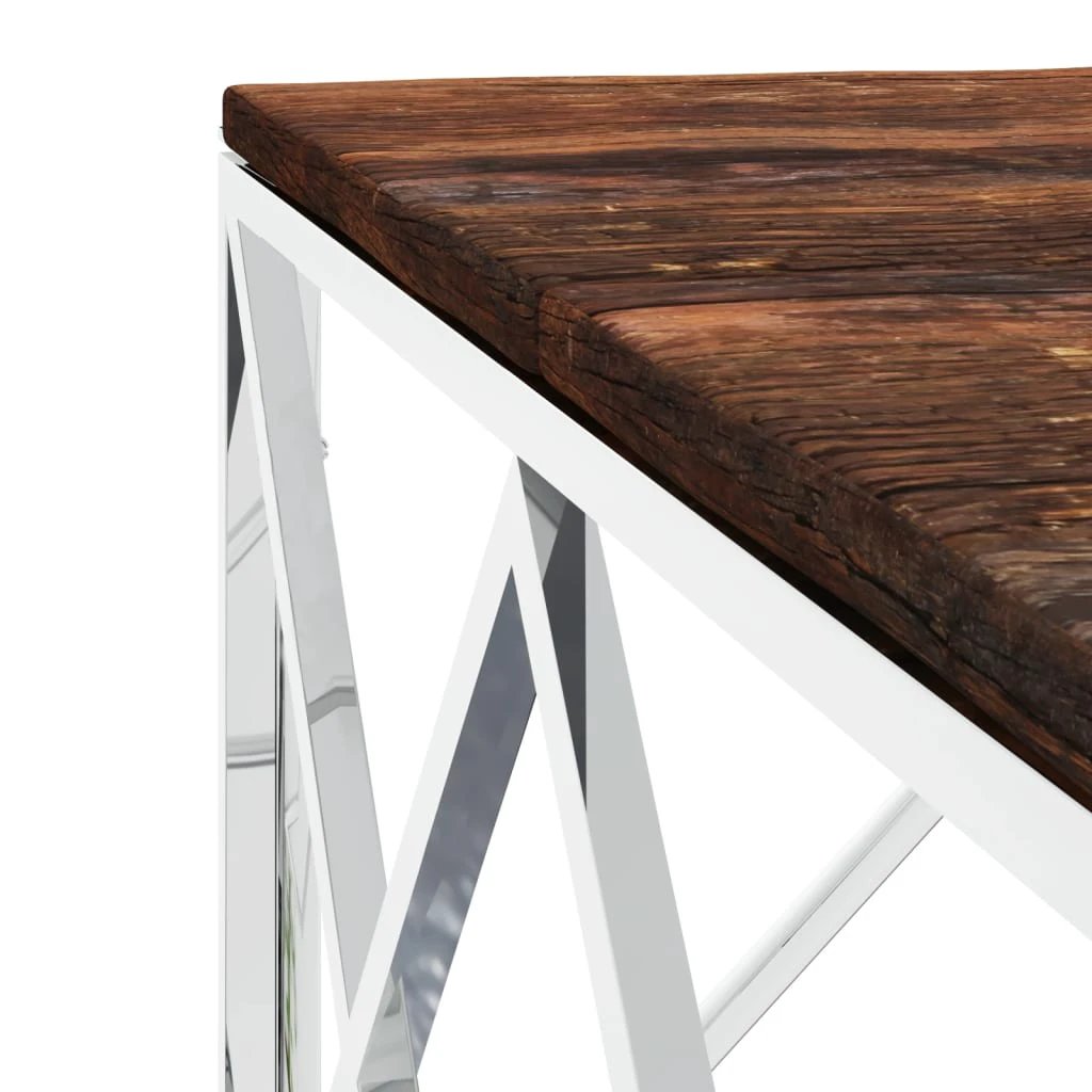 vidaXL VidaXL Coffee Table Compact Stainless Steel Frame - Coffee Table