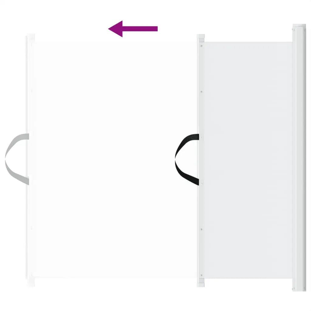 vidaXL Retractable Pet Gate White 82.5x125 cm - from vidaXL