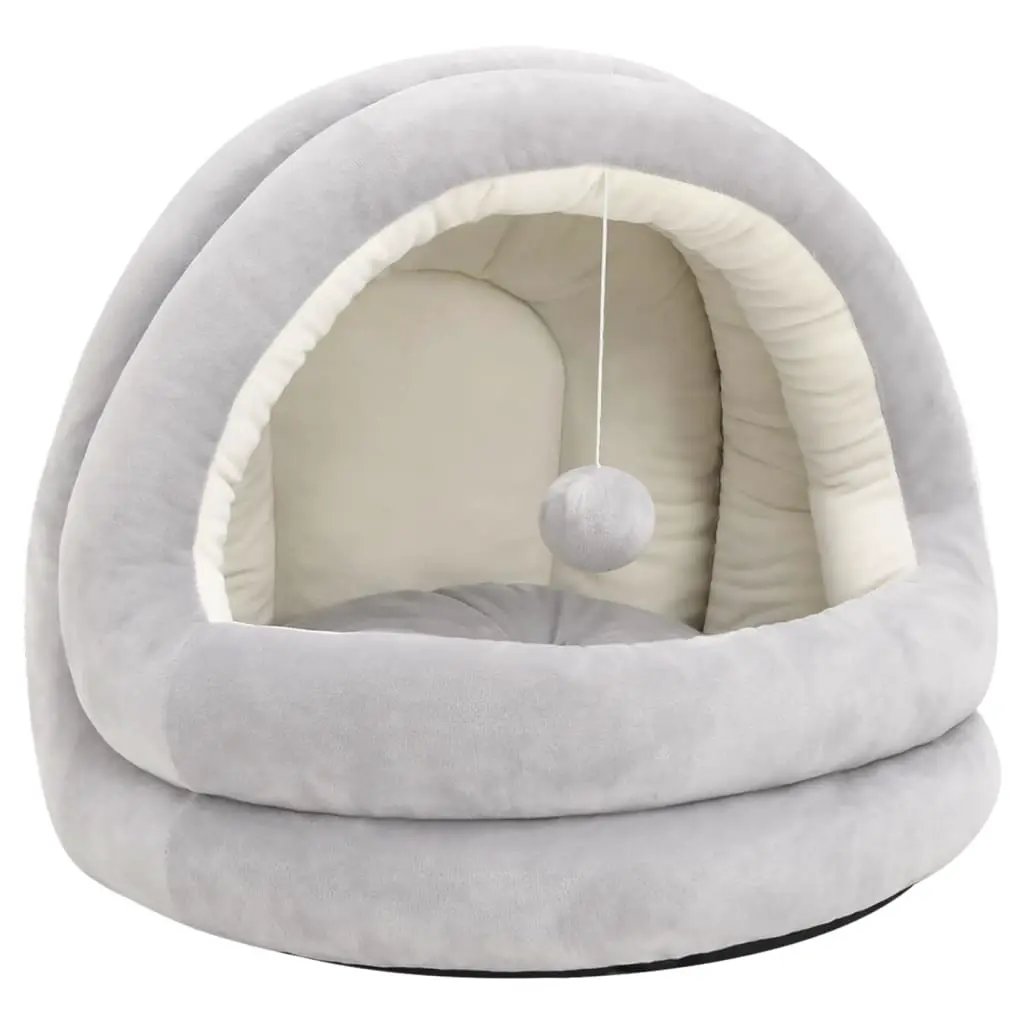 vidaXL vidaXL Cat Bed 40x40x35 cm Grey and Cream - Cat Beds