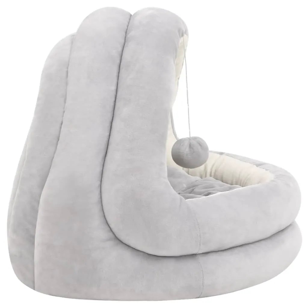 vidaXL vidaXL Cat Bed 40x40x35 cm Grey and Cream - Cat Beds