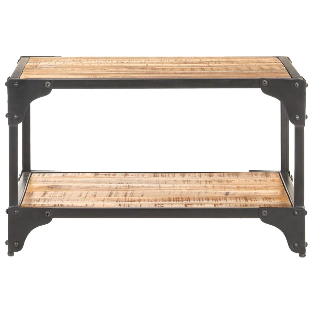 VidaXL Industrial Coffee Table 60x60x35 cm Solid Mango Wood Durable Living Room Decor by vidaXL