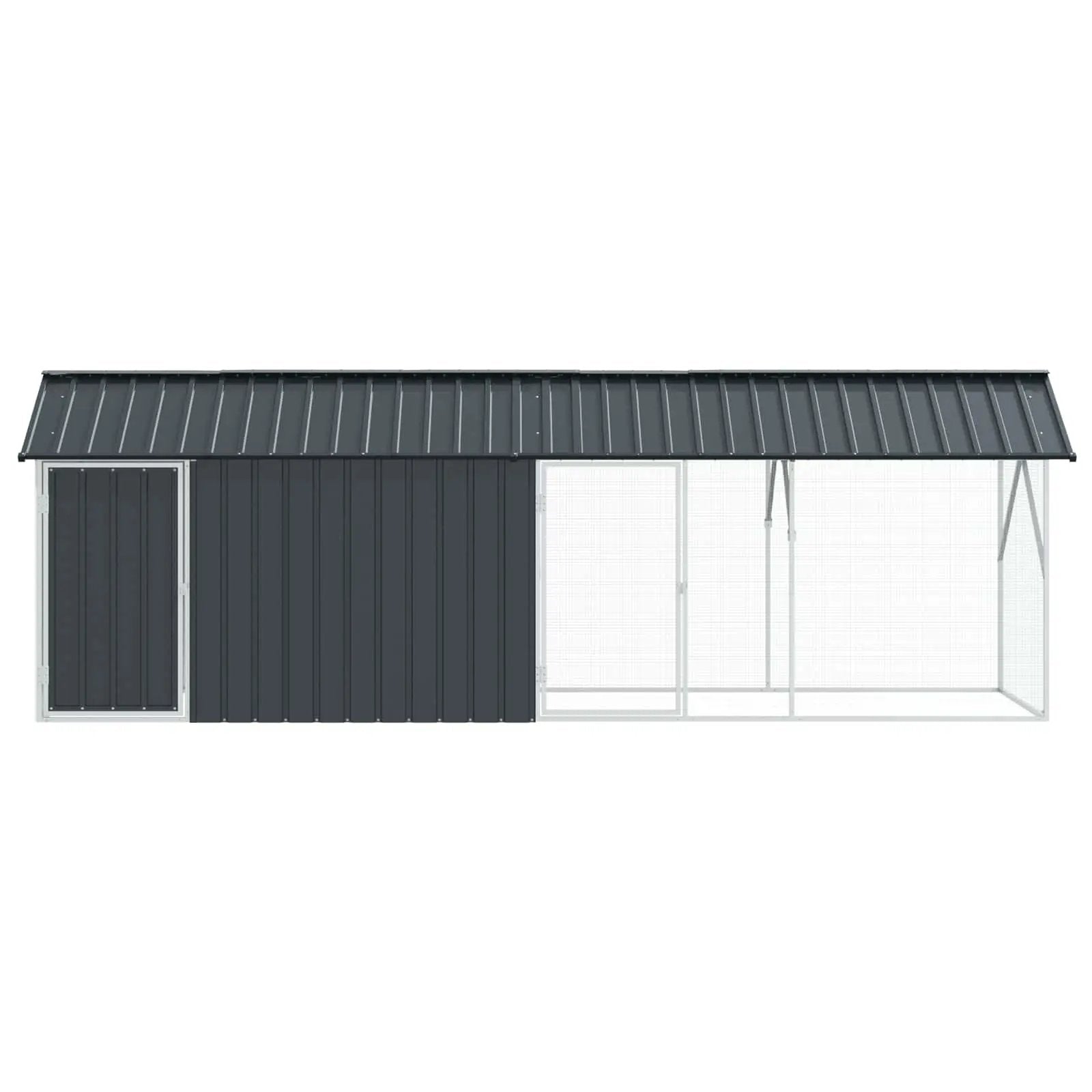 vidaXL vidaXL Bird Cage Anthracite 422 x 103 x 142 cm Galvanised Steel - Bird Cage