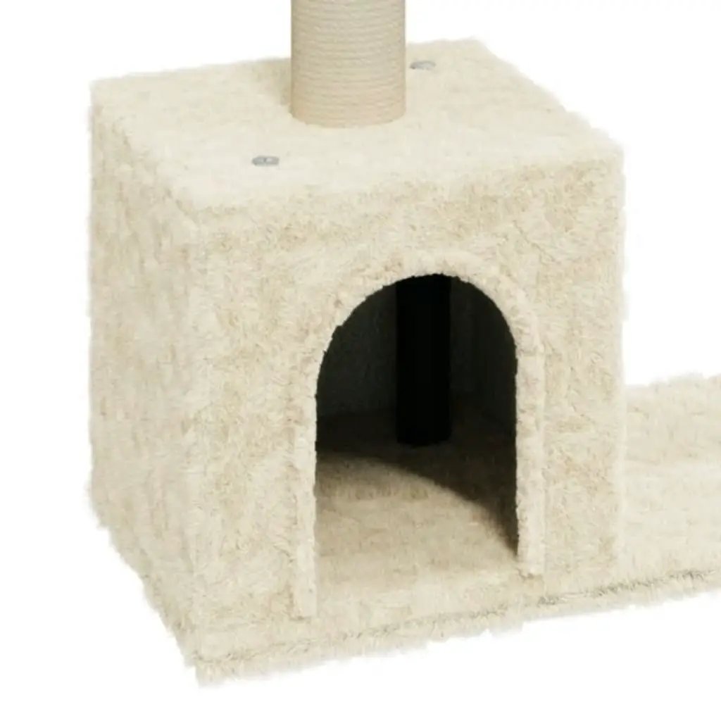 vidaXL vidaXL Cat Tree with Sisal Scratching Posts Cream 60 cm - Cat Tree