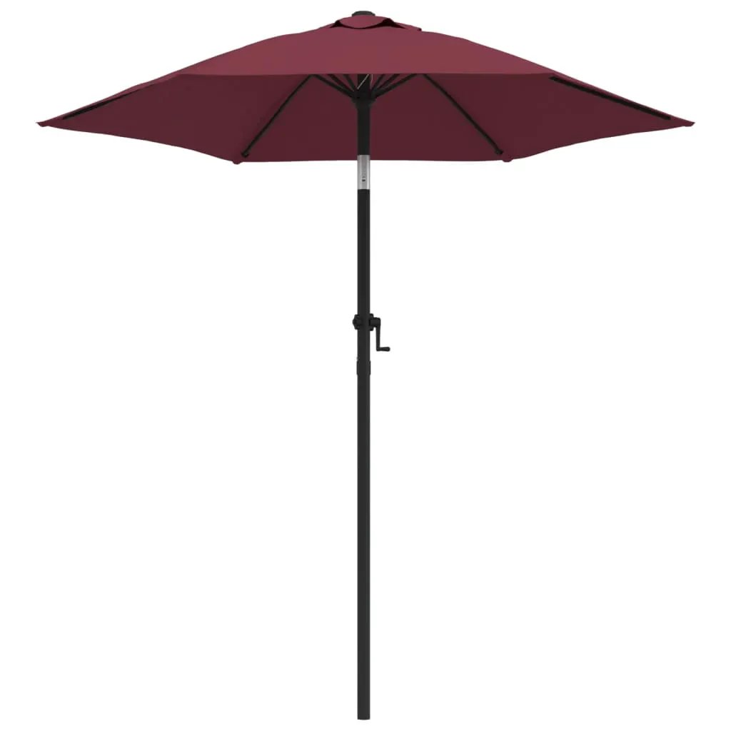 vidaXL vidaXL Garden Parasol Burgundy 200x224 cm Aluminium - Parasol