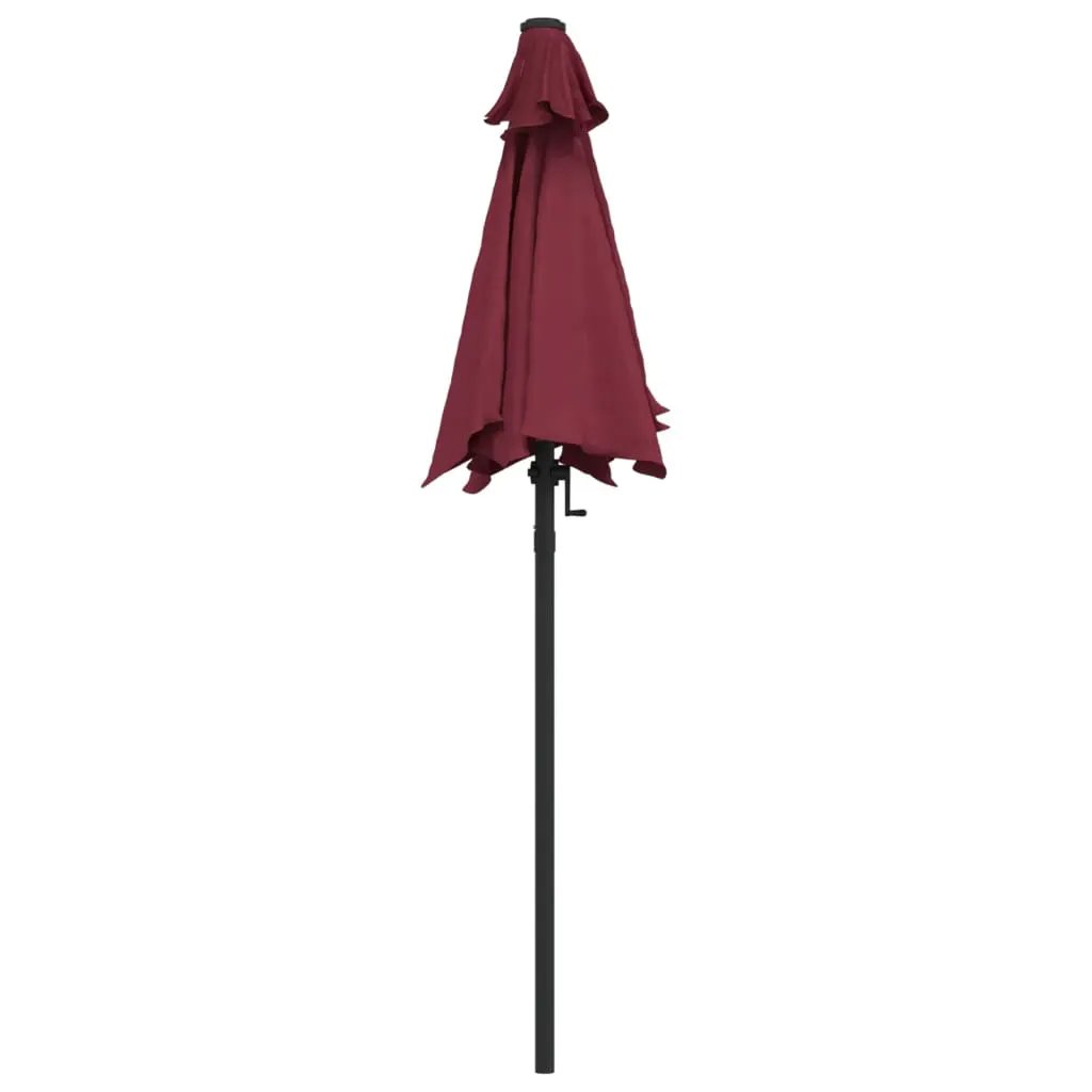 vidaXL vidaXL Garden Parasol Burgundy 200x224 cm Aluminium - Parasol