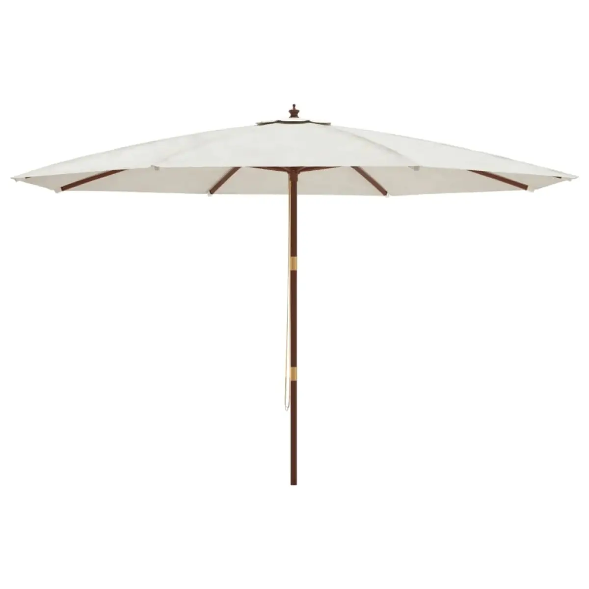 vidaXL vidaXL Garden Parasol with Wooden Pole Sand 400x273 cm - Parasol
