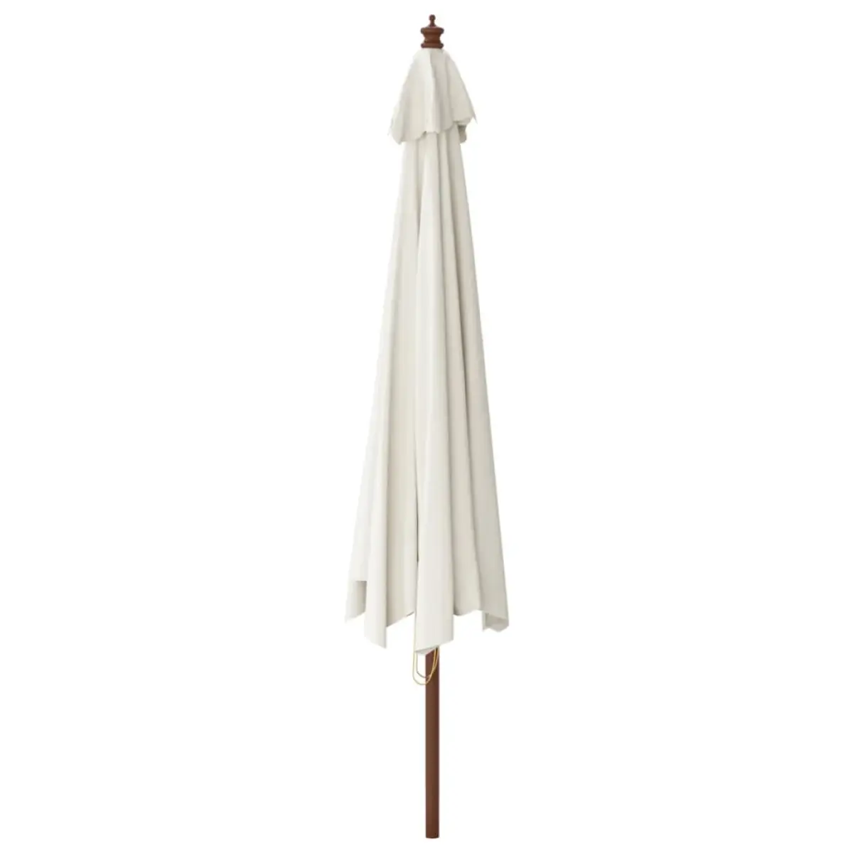 vidaXL vidaXL Garden Parasol with Wooden Pole Sand 400x273 cm - Parasol