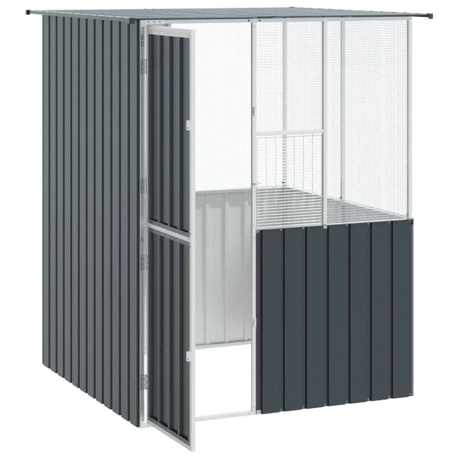 vidaXL vidaXL Bird Cage Anthracite 165 x 165 x 200 cm Galvanised Steel - Bird Cage