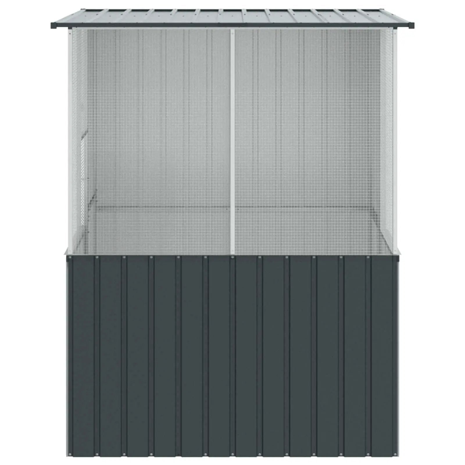 vidaXL vidaXL Bird Cage Anthracite 165 x 165 x 200 cm Galvanised Steel - Bird Cage