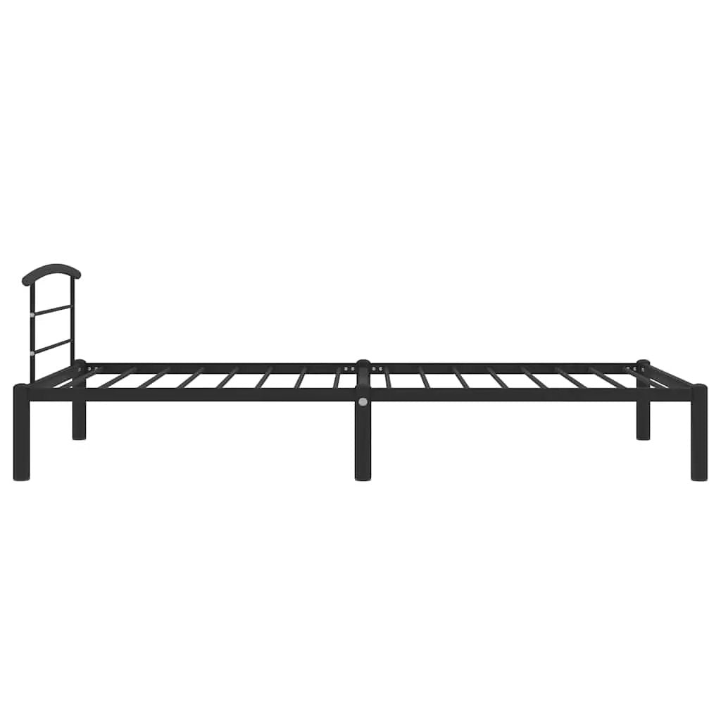 vidaXL Bed Frame | Black | Metal | Single | Classic/Traditional | Bed Frame - from vidaXL