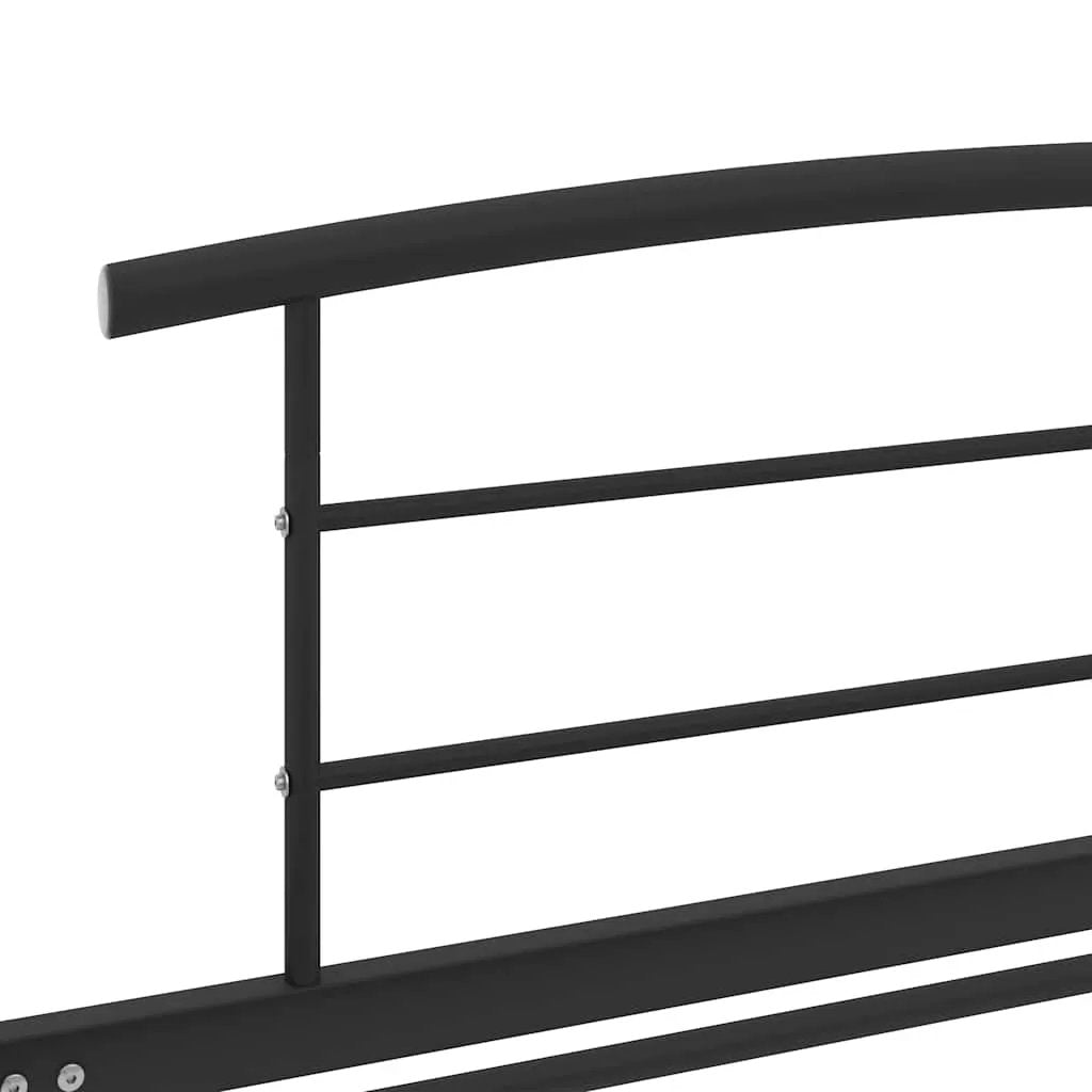 vidaXL Bed Frame | Black | Metal | Single | Classic/Traditional | Bed Frame - from vidaXL