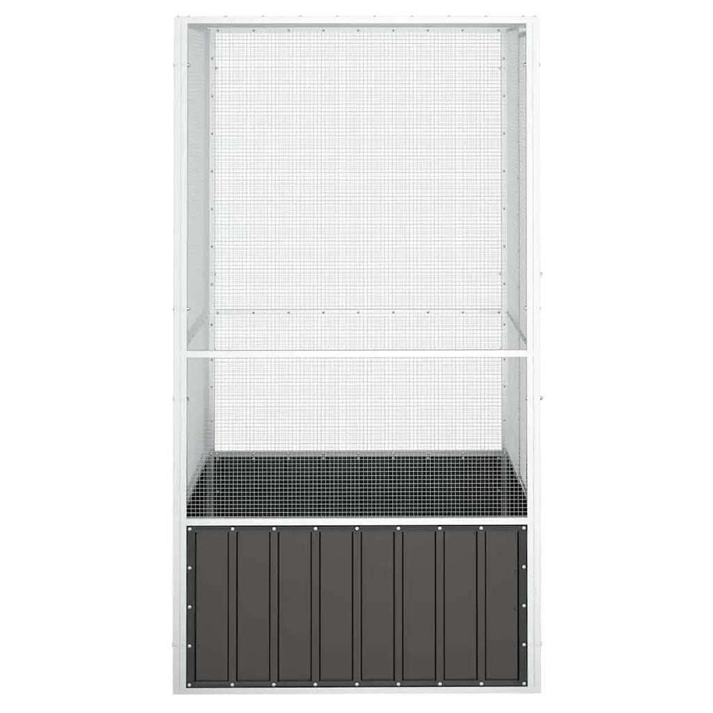 vidaXL vidaXL Bird Cage Anthracite 111x107x211.5 cm Galvanised Steel - Bird Cage