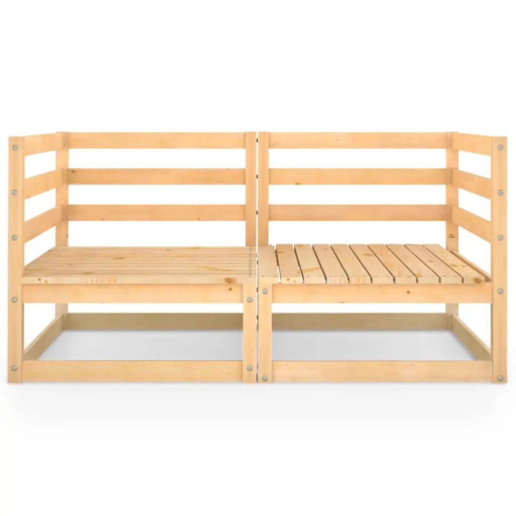 vidaXL vidaXL Garden Sofa | Brown | Solid Pine wood | Medium | Modular | Garden Sofa - Garden Sofa Sets