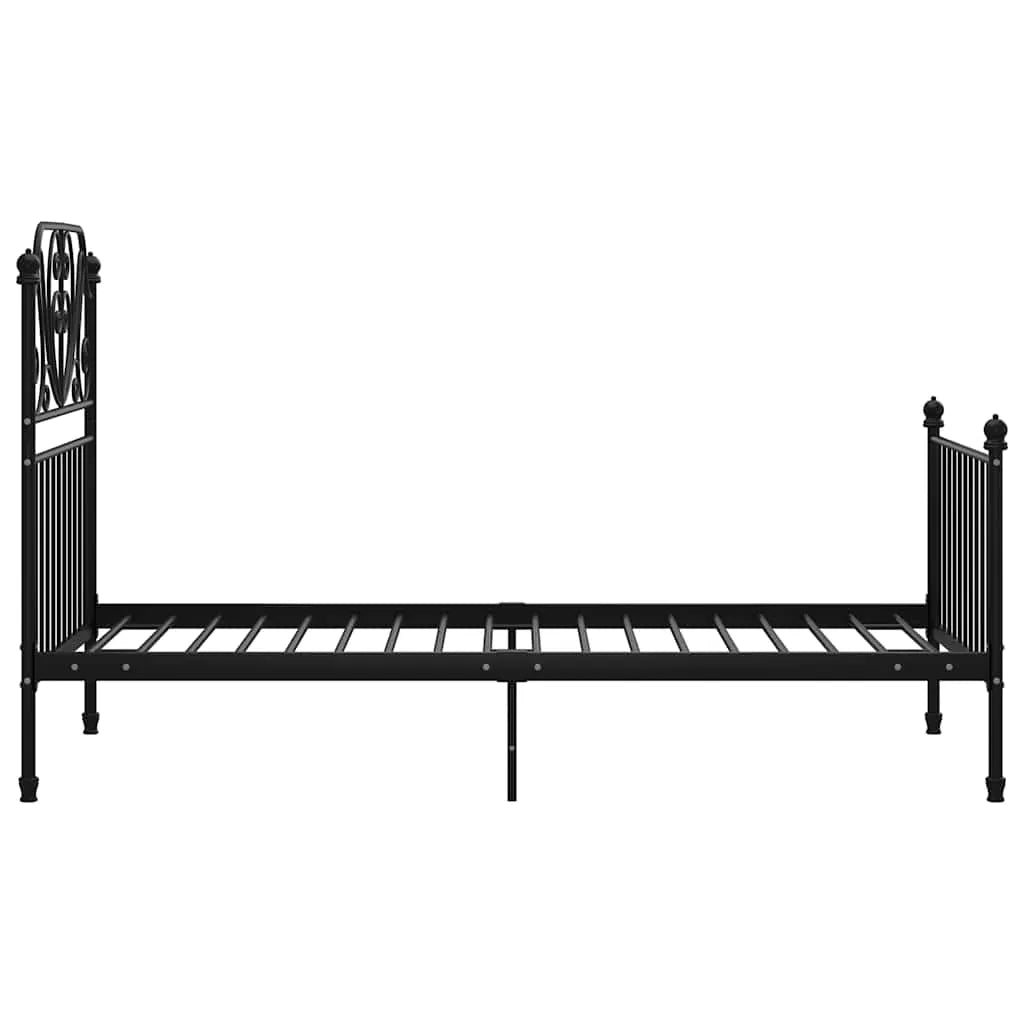 vidaXL Bed Frame | Black | Powder-coated metal | Single | Tough | Bed Frame - from vidaXL