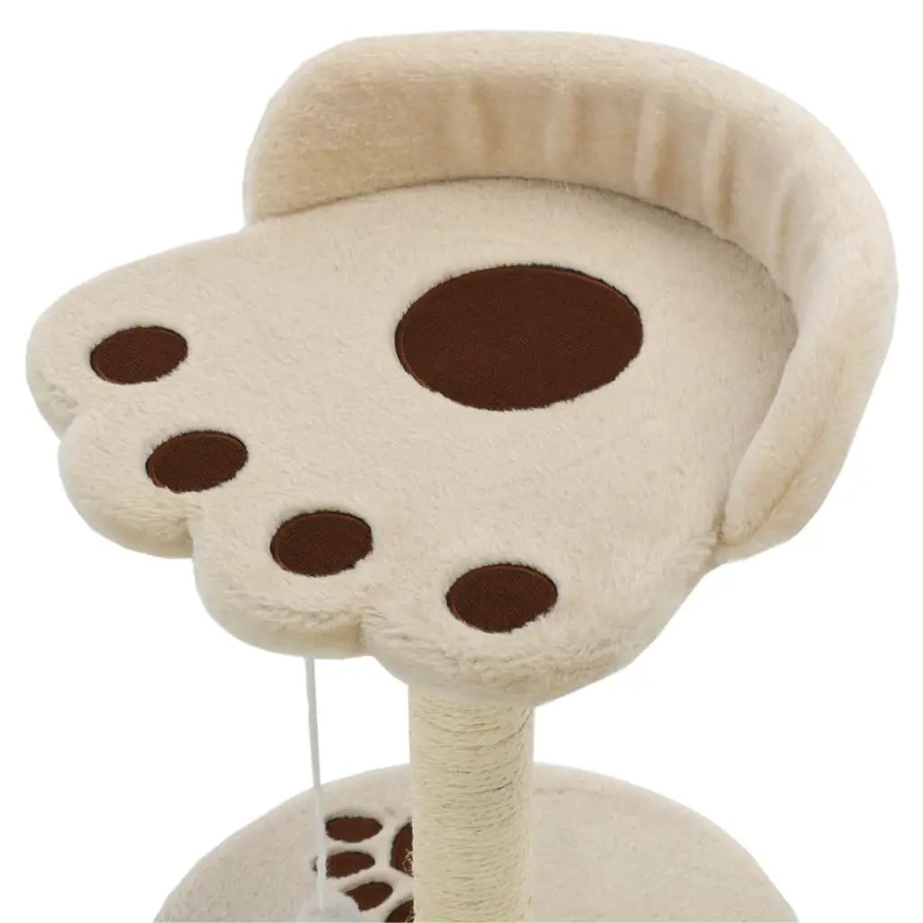 vidaXL vidaXL Cat Tree with Sisal Scratching Post 40 cm Beige and Brown - Cat Tree