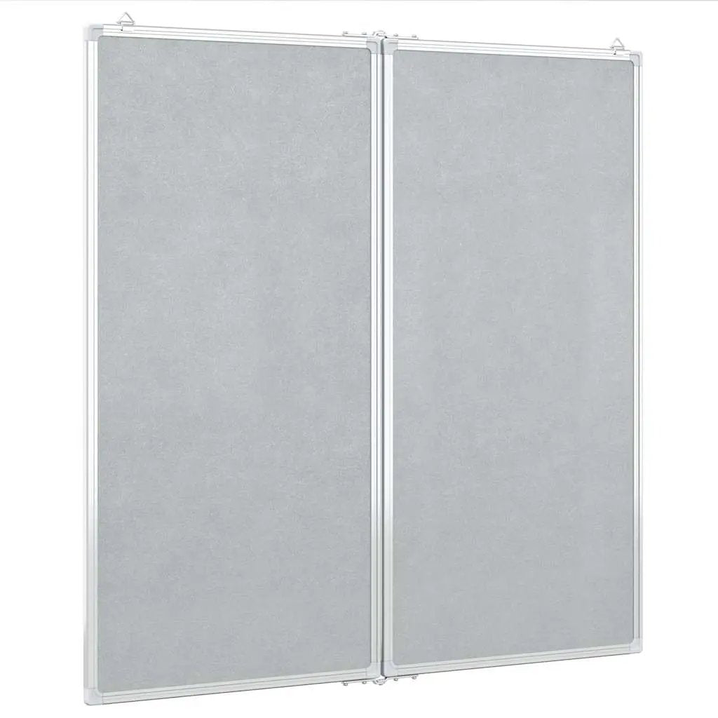 vidaXL vidaXL Magnetic Whiteboard Foldable 80x80x1.7 cm Aluminium - Whiteboard