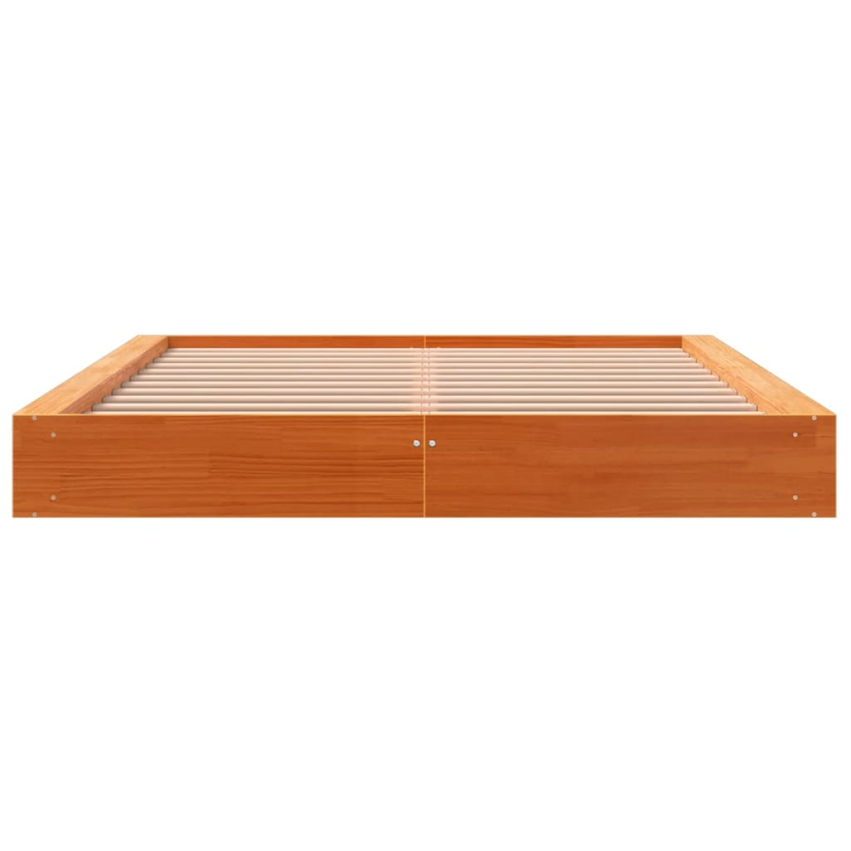 vidaXL Bed Frame without Mattress Wax Brown 160x200 cm Solid Wood Pine - from vidaXL