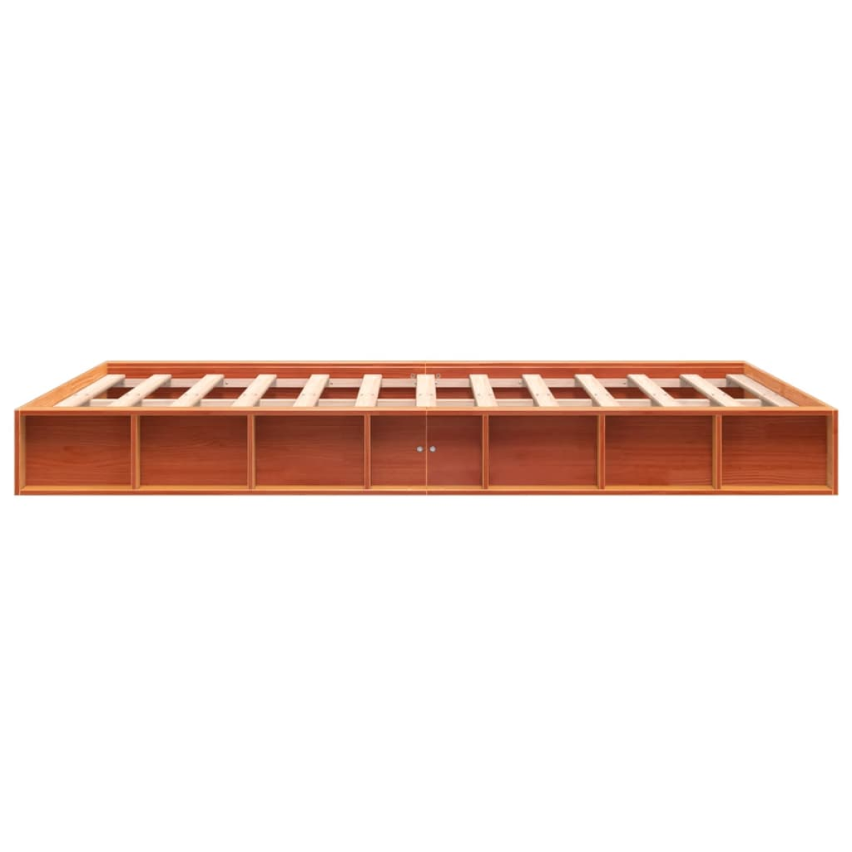 vidaXL Bed Frame without Mattress Wax Brown 160x200 cm Solid Wood Pine - from vidaXL