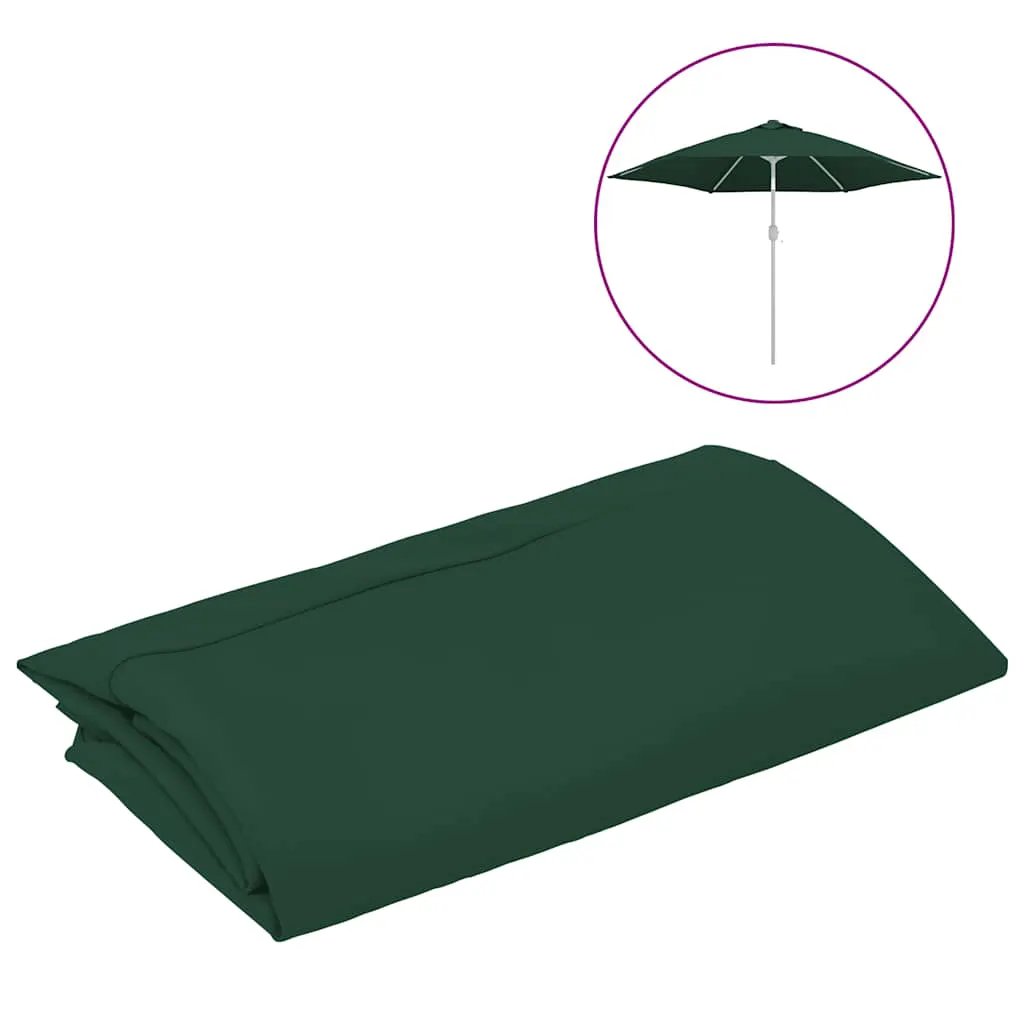 vidaXL vidaXL Replacement Fabric for Outdoor Parasol Green 300 cm - Parasol