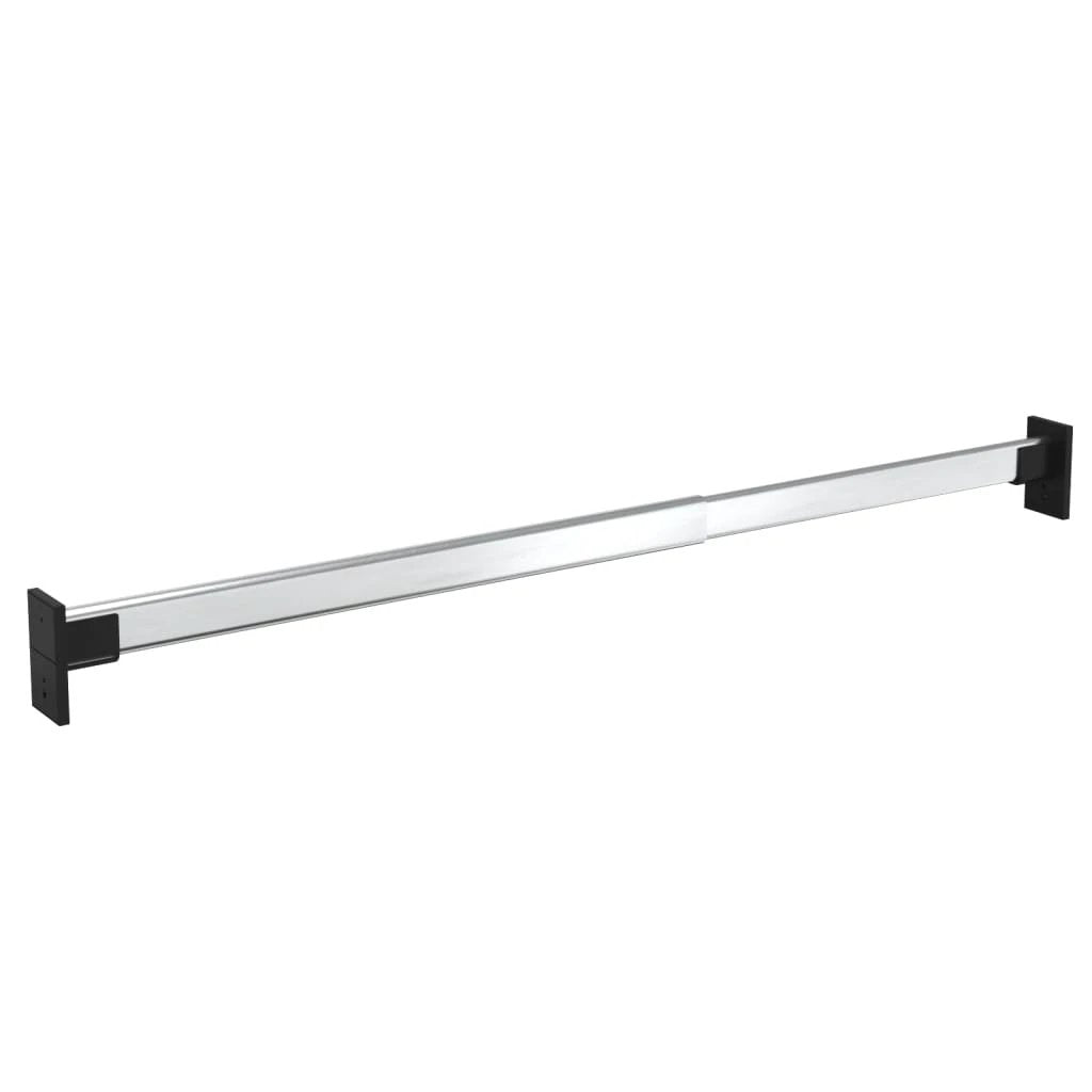 vidaXL vidaXL Telescopic Wardrobe Rails 4 pcs Silver 58-100 cm - Wardrobe