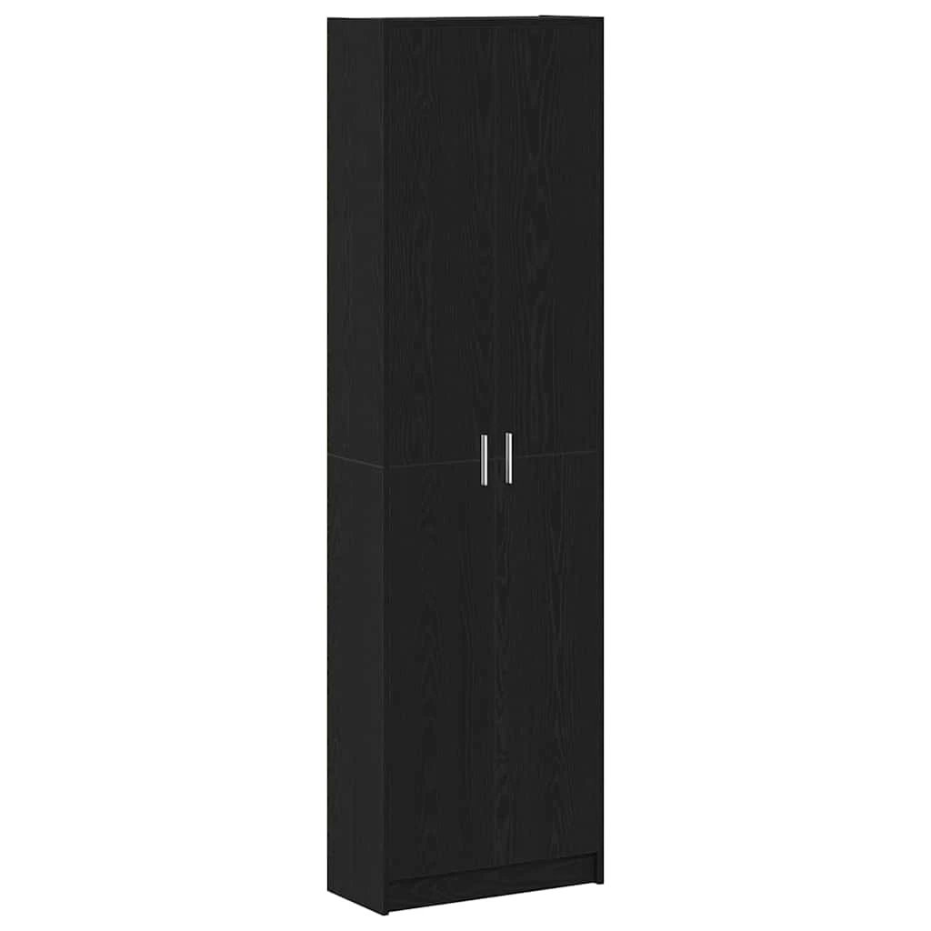 vidaXL vidaXL Wardrobe with Shelf Black Oak 55 x 25 x 189 cm Engineered Wood - Wardrobe