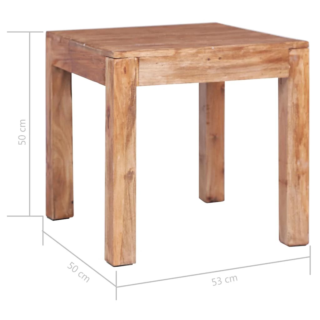 vidaXL VidaXL Coffee Table 53x50x50 cm Solid Mahogany Wood Durable Craftsmanship For Living Room - Coffee Table