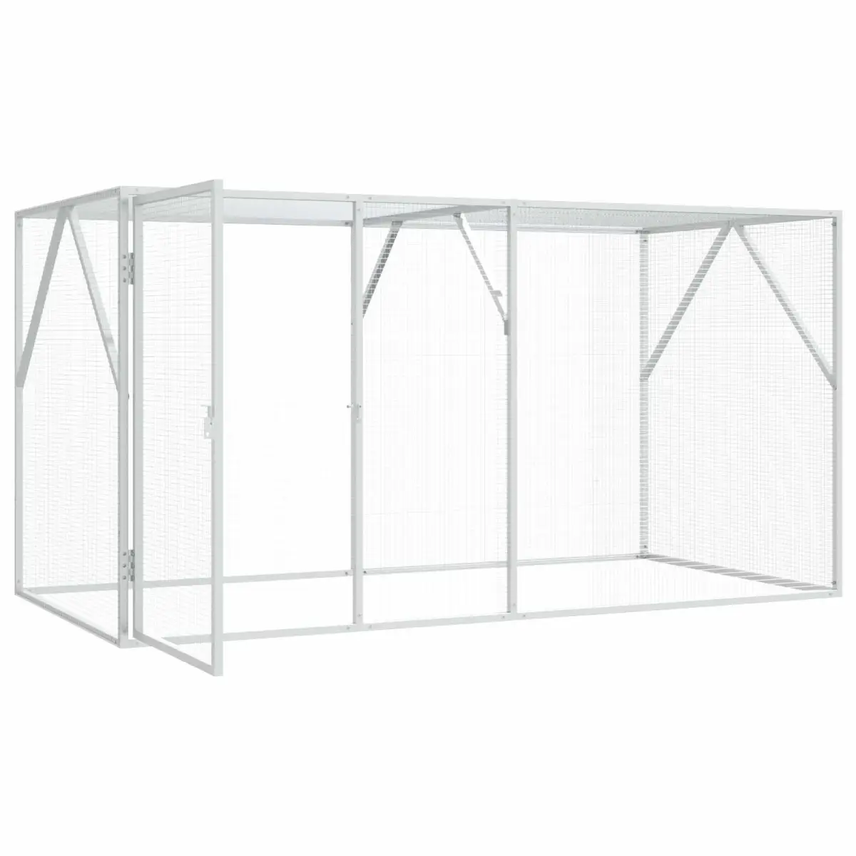 vidaXL vidaXL Bird Cage Anthracite 208 x 102 x 108 cm Galvanised Steel - Bird Cage
