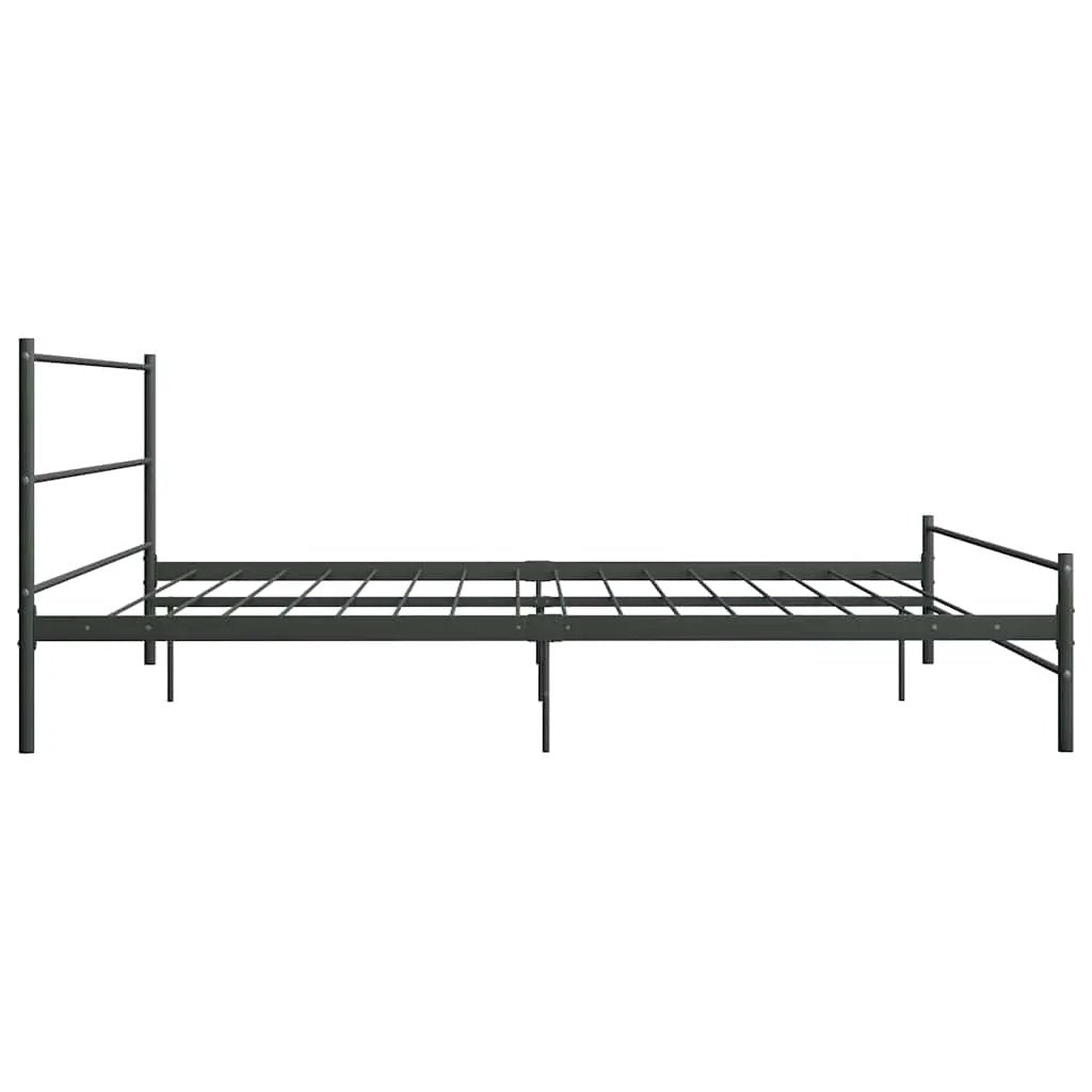 vidaXL Bed Frame | Grey | Metal | Super King | Tough | Bed Frame | Rectangular - from vidaXL