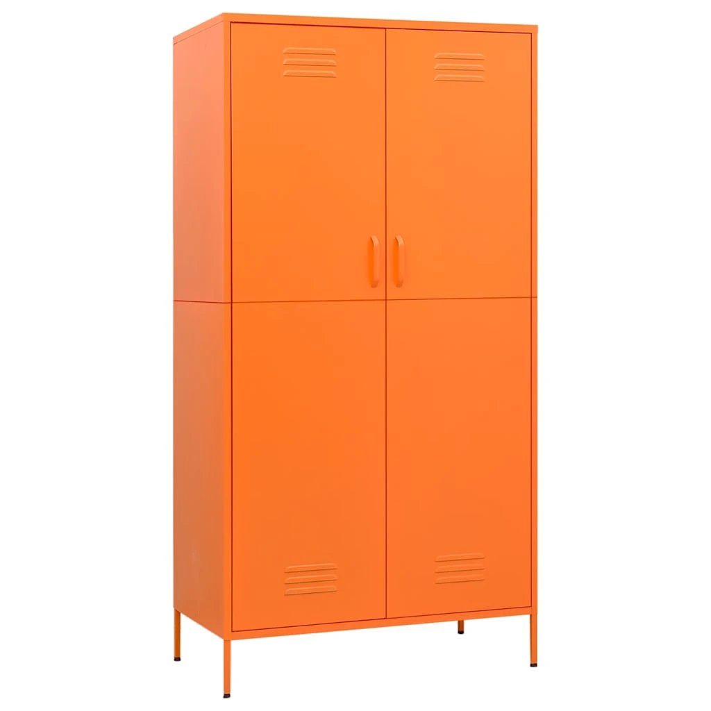 vidaXL vidaXL Wardrobe Orange 90x50x180 cm Steel - Wardrobe